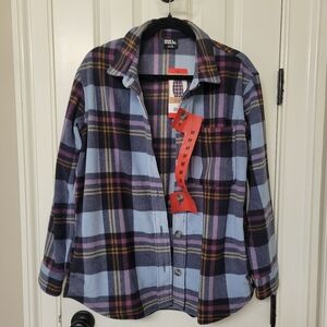 NWT Eddie Bauer Ladies' Microfleece Button-Up Shirt MEDIUM